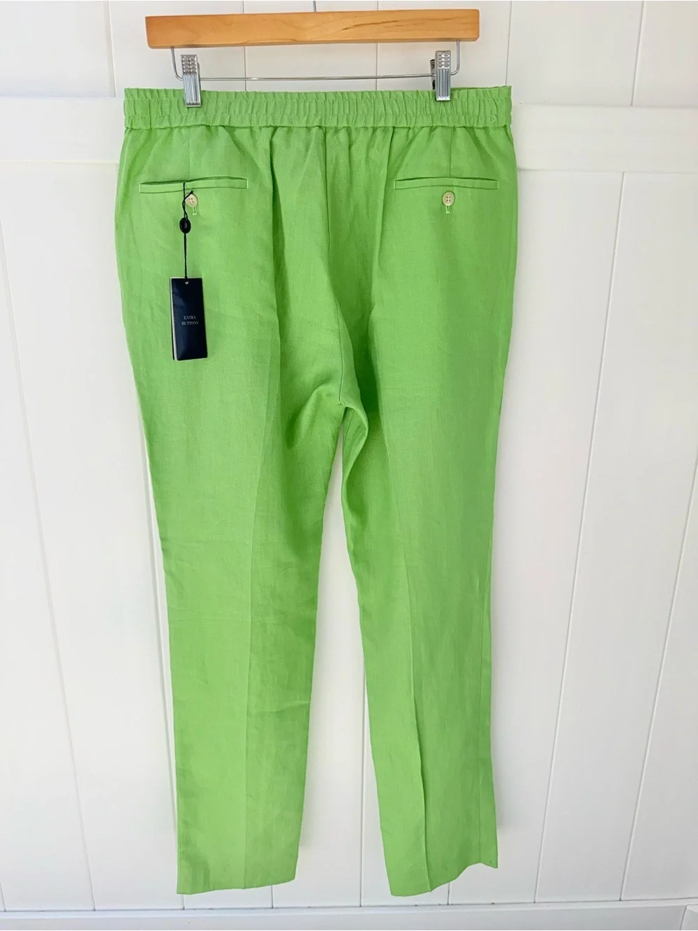 Polo by Ralph Lauren Lime Green Pleated Dress Pants